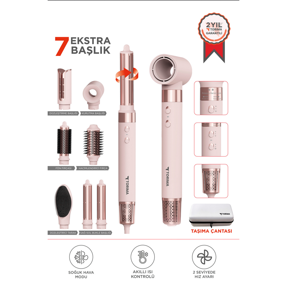 TORİMA 7İN1 MULTİ STYLER AİRWRAP THD-01