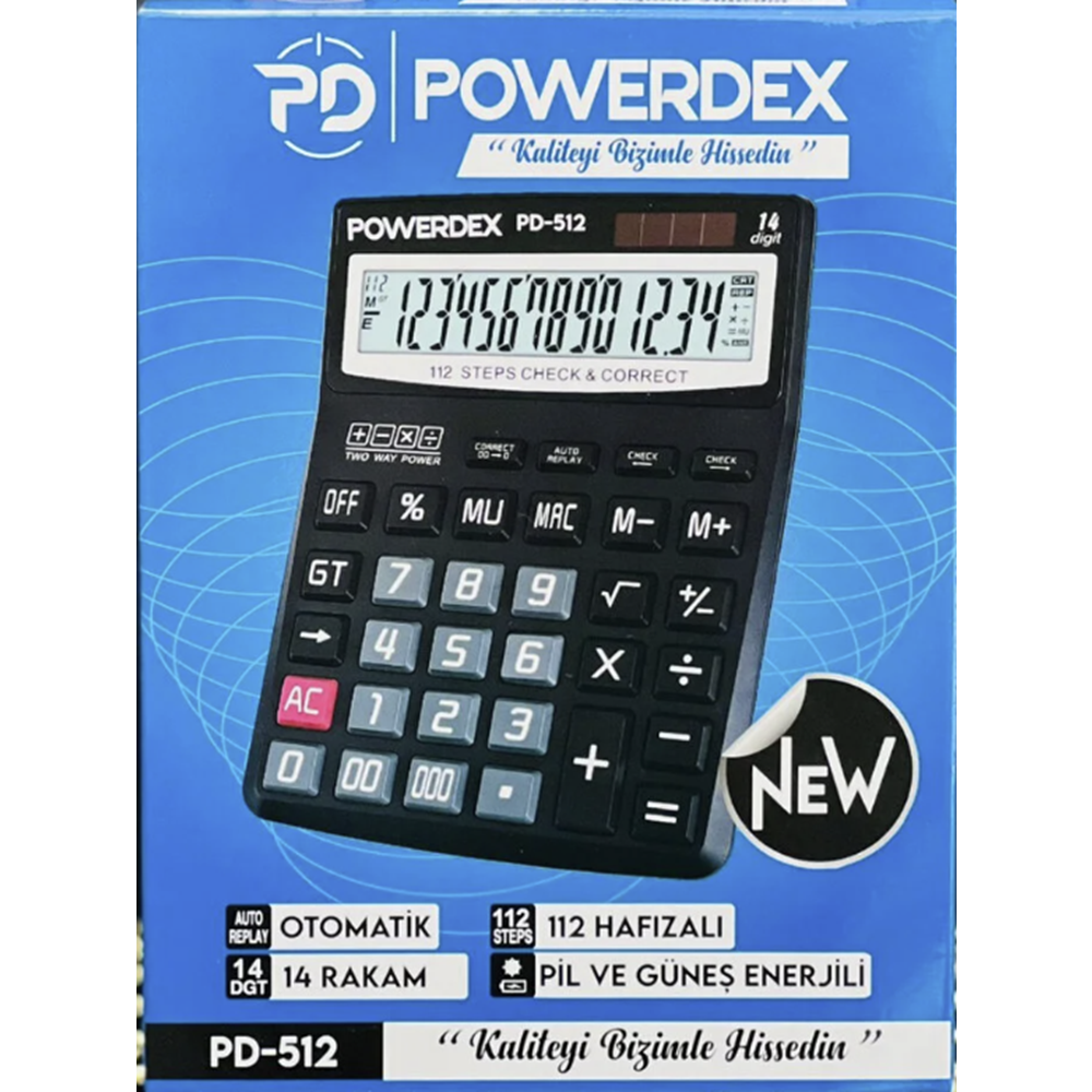 POWERDEX HESAP MAKİNESİ PD-512