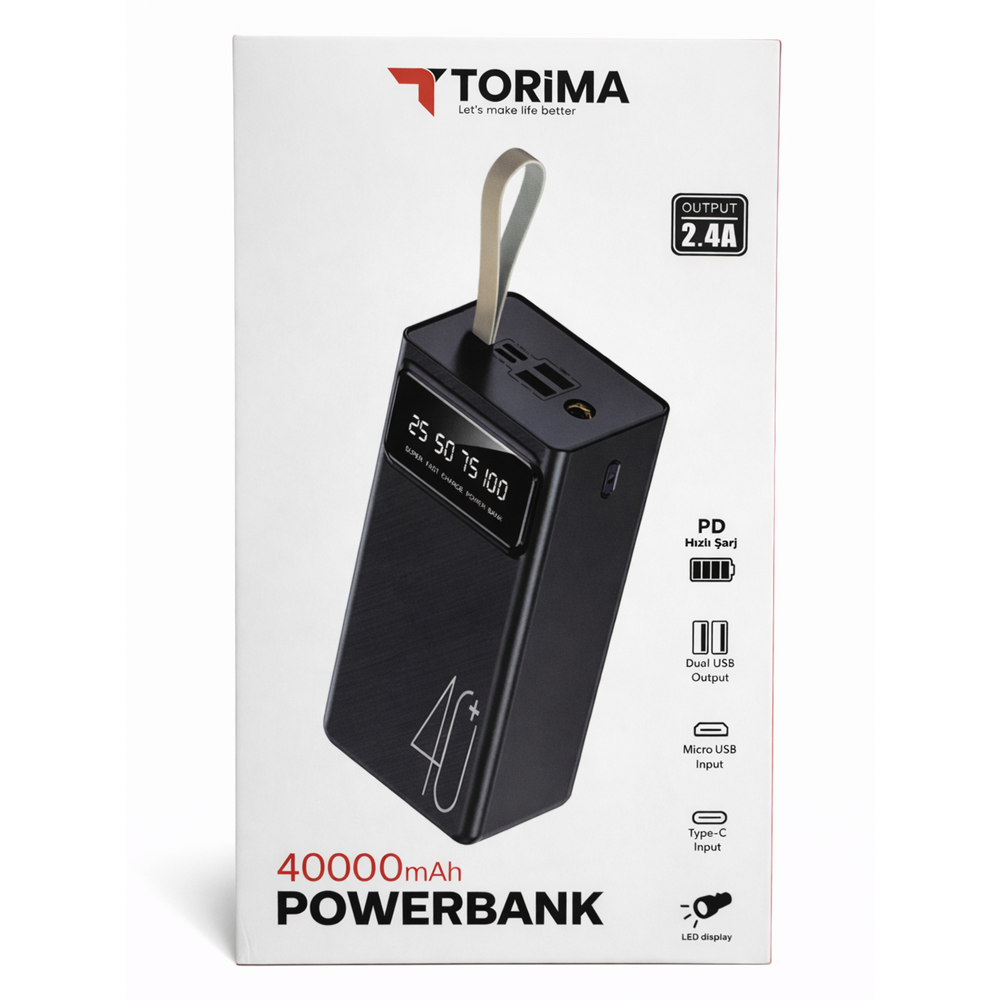 TORİMA POWERBANK 40000 MAH TRM-1040