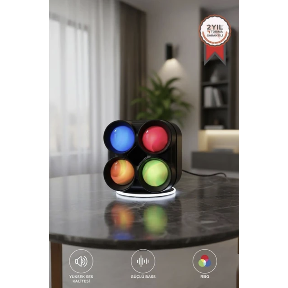 GREATNİCE 3İNCH GTS-1835 FLAME LIGHT SİRELESS SPEAKER