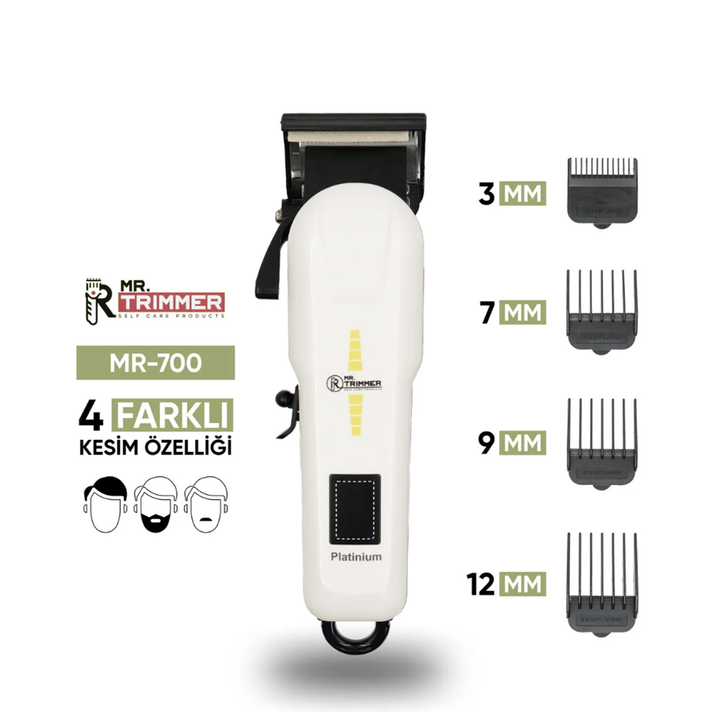 MR.TRIMMER ŞAÇ&SAKAL TIRAŞ MAKİNESİ MR-700