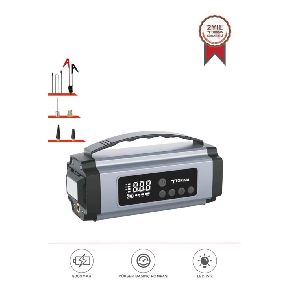 TORİMA APS-01 CAR AIR PUMP & JUMP STARTER
