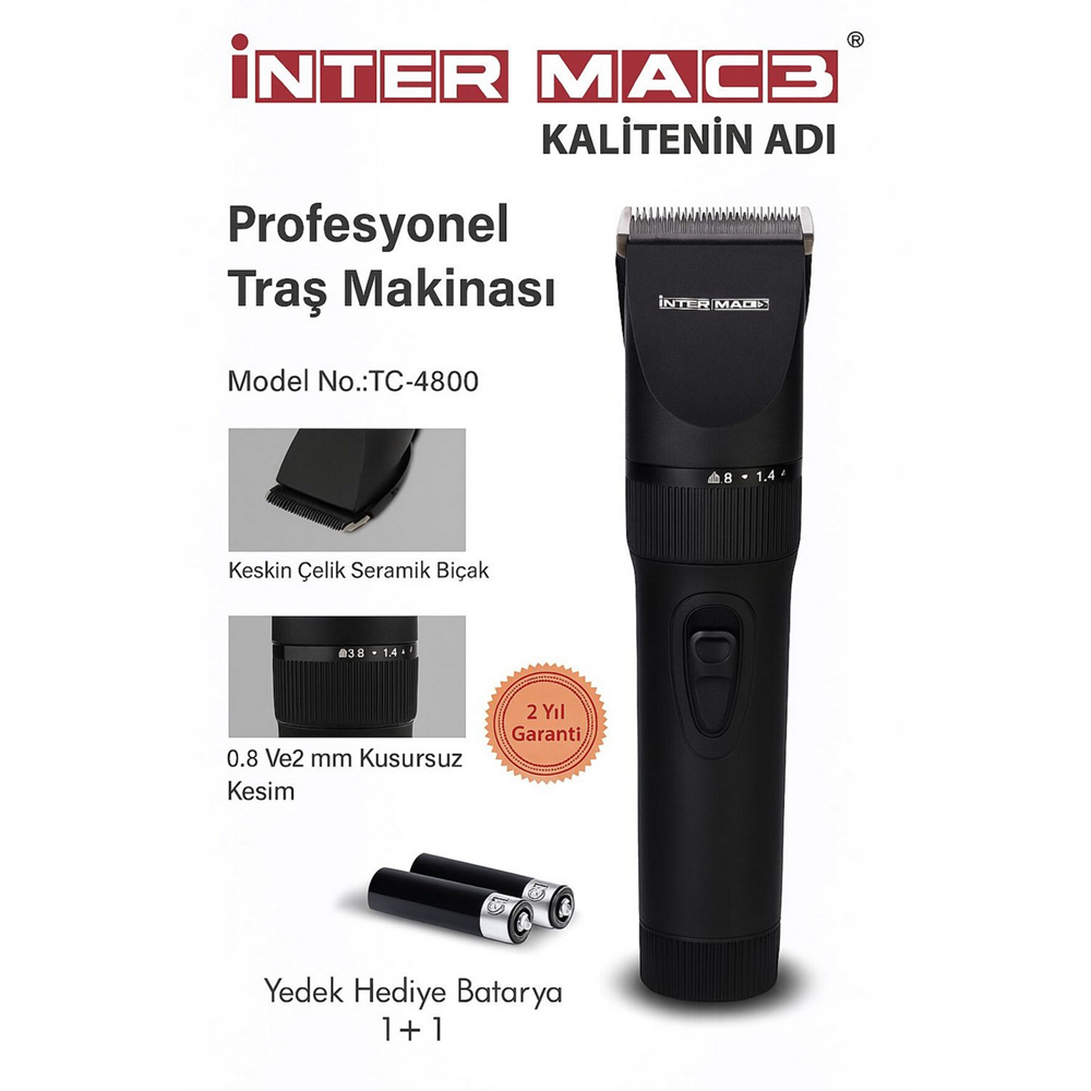 İNTER MAC3 PROFESYONEL TRAŞ MAKİNASI TC-4800