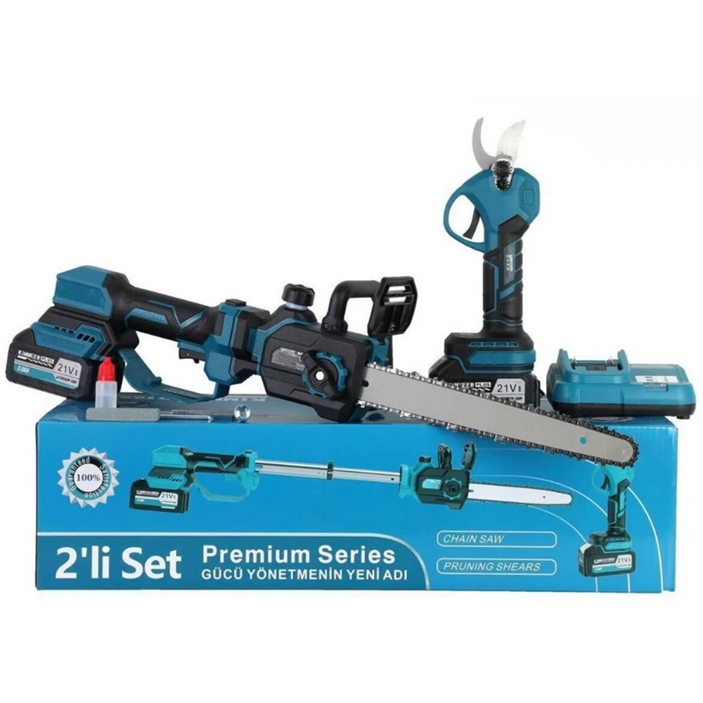 KİMMEER PLUS 2 Lİ SET KM0024M MAVİ MAKAS+TESTERE
