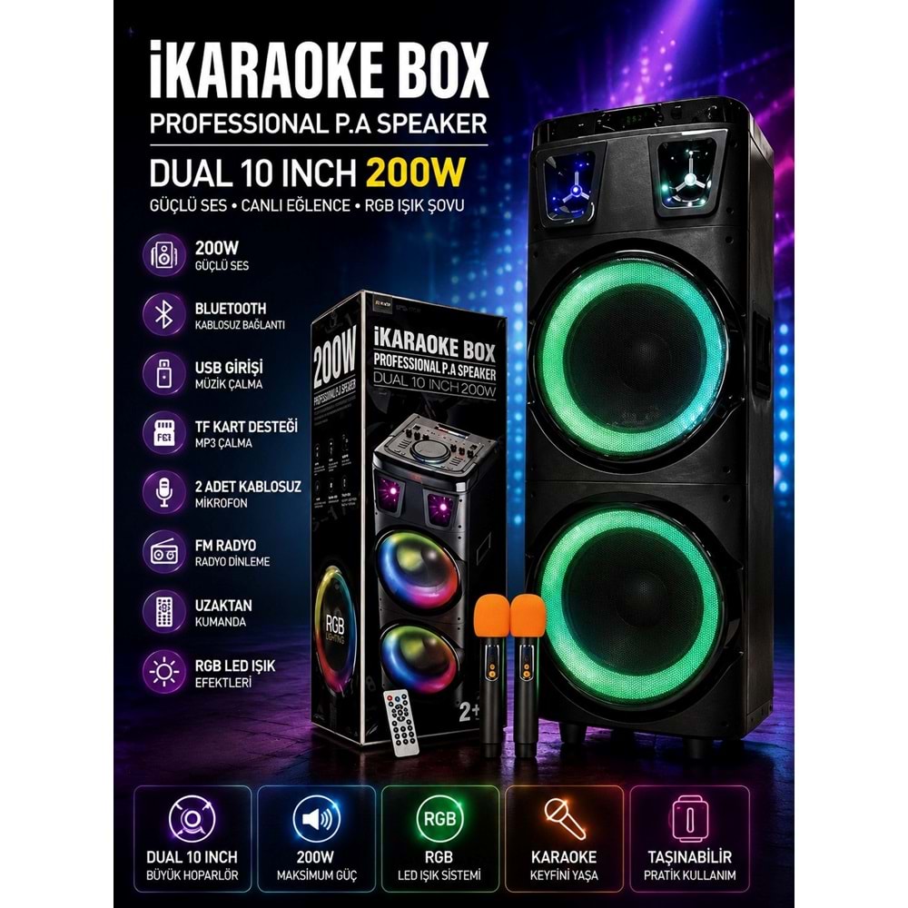 BRODU KARAOKE BOX BT SPEAKER BTS-1708