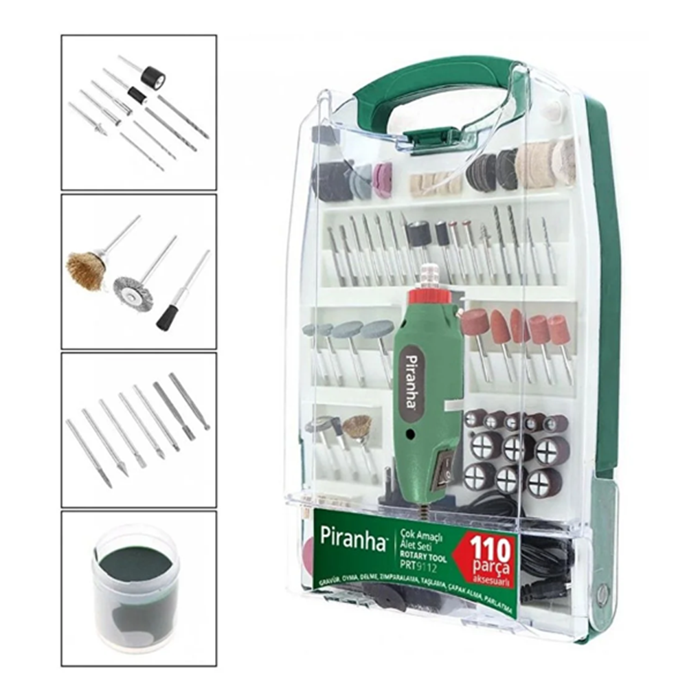 PİRANHA PHS9112 MİNİ TAŞLAMA HOBİ SET