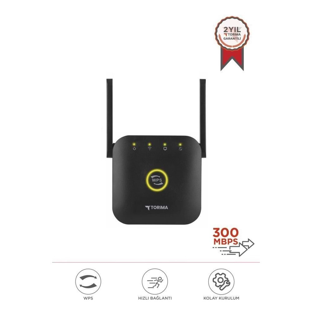 TORİMA WR25 BLACK WİFİ ROUTER