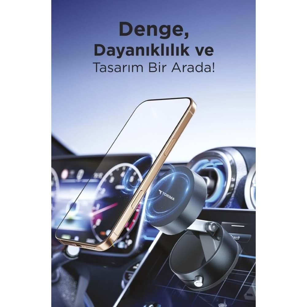 TORIMA JX-054 BLACK MAGNETIC PLASTIC PHONE HOLDER