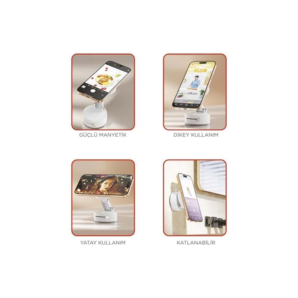 TORIMA JX-054 BLACK MAGNETIC PLASTIC PHONE HOLDER