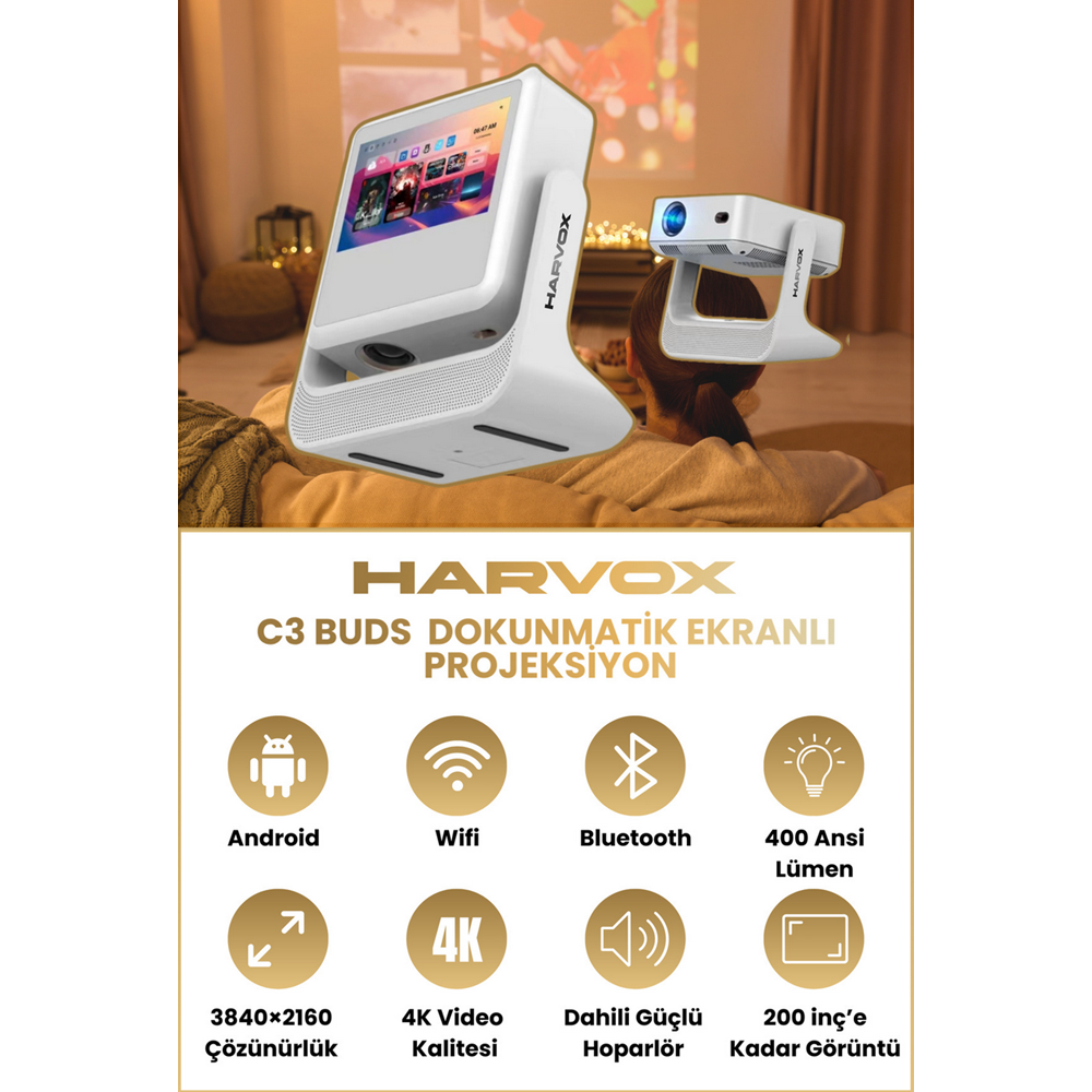 HARVOX TABLETLİ ROJEKSİYON C3 BUDS