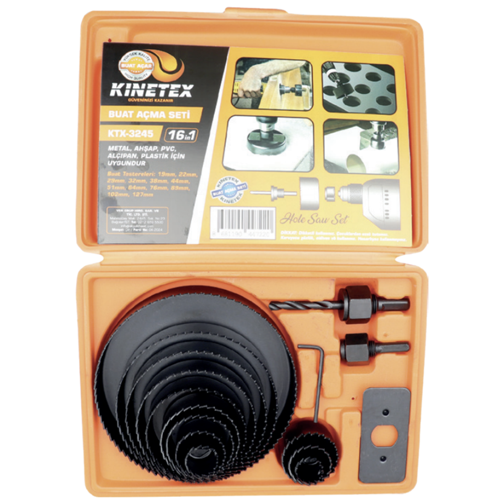 KINETEX A-2 BUAT AÇMA SETİ 16 PCS KTX-3245