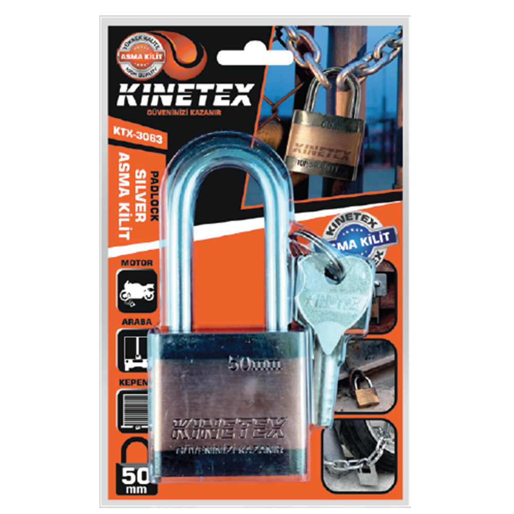 KINETEX C-7 ASMA KİLİTSİLVER UZUN 40 MM KTX-3062