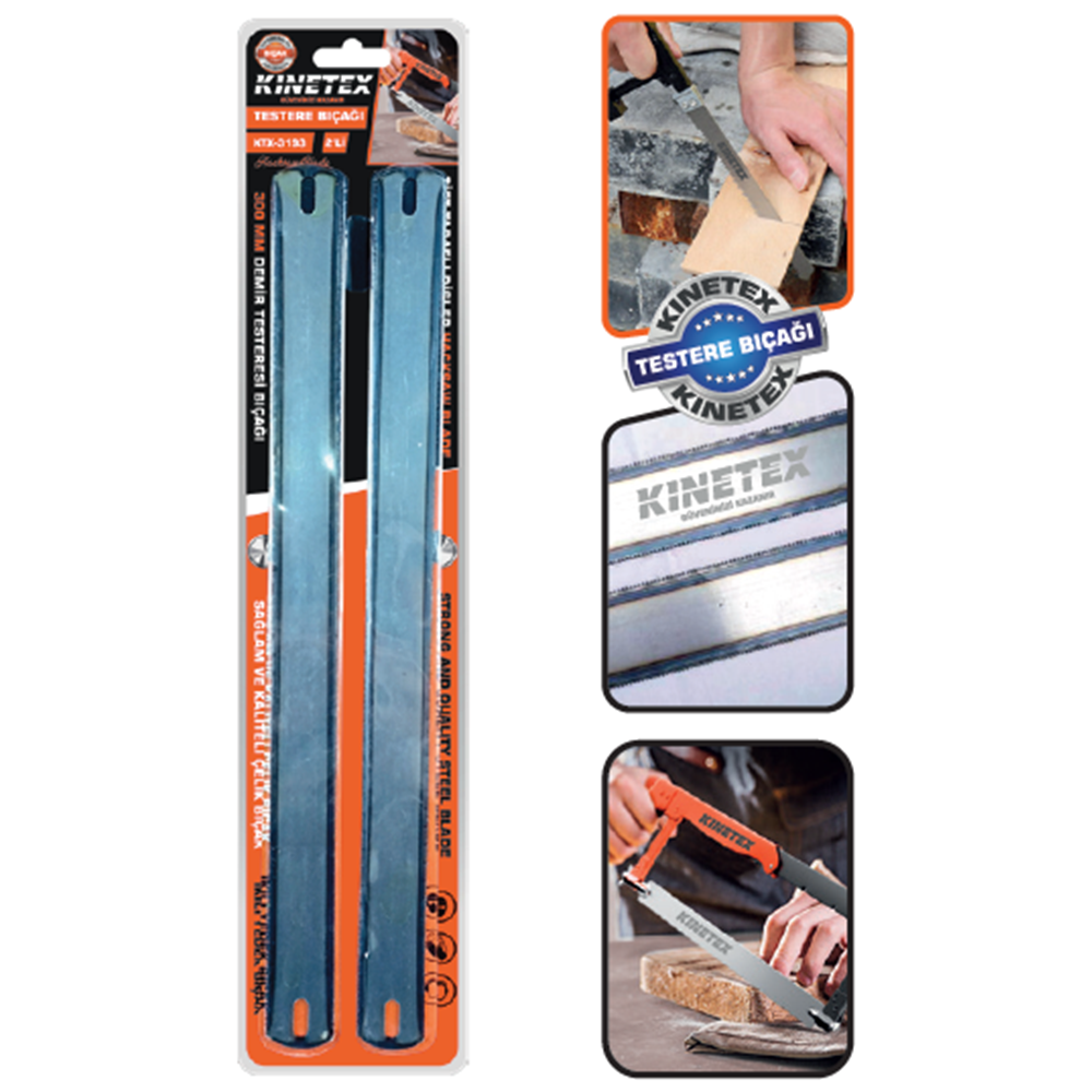 KINETEX C-6 DEMİR TESTERE AĞZI 2 PCS KTX-3193