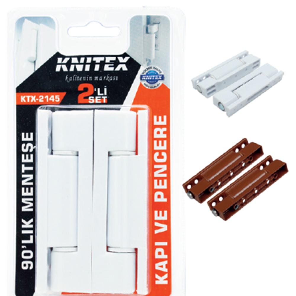 KINETEX B-4 MENTEŞE 90 MM BYZ PVC VKM KTX-2145