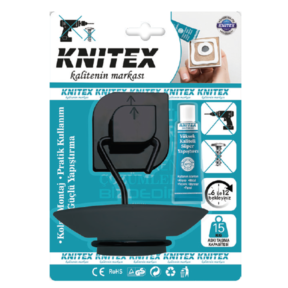 KINETEX 5 K-2 SİYAH SABUNLUK VKM KTX-2922