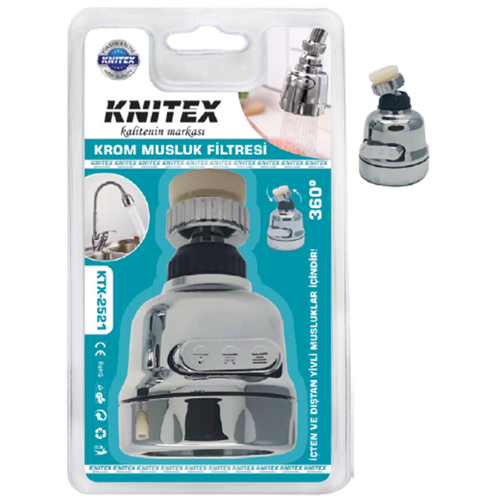 KINETEX Z-9 KÜBAR BAŞLIK UCU KROM VKM KTX-2521