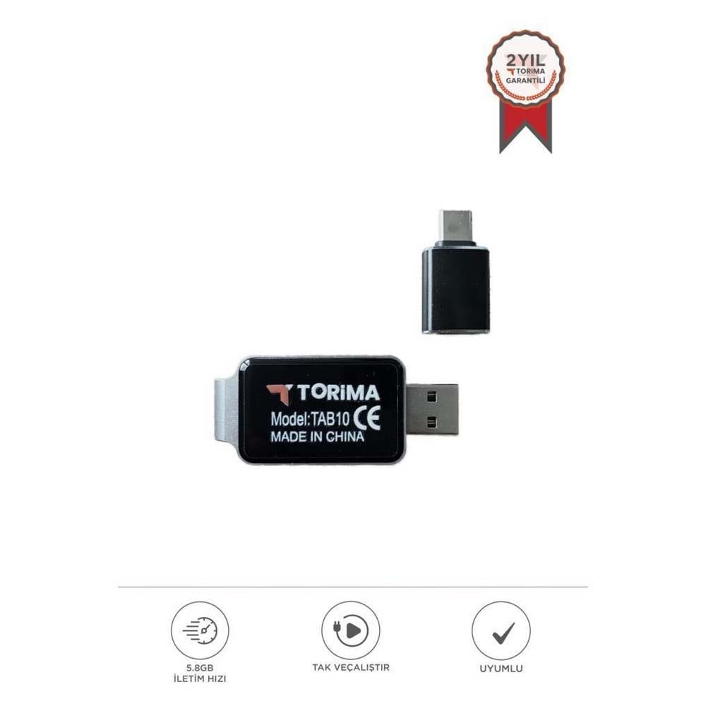 TORİMA TAB10 BLACK CARPLAY WIRELESS