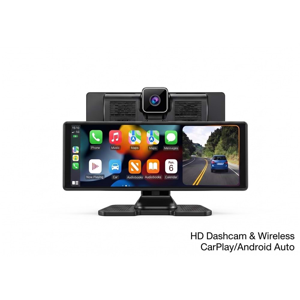 DEXTEL DEX-1085 PORTABLE SMART SCREEN FOR VEHİCLES WIRELESS CARPLAY