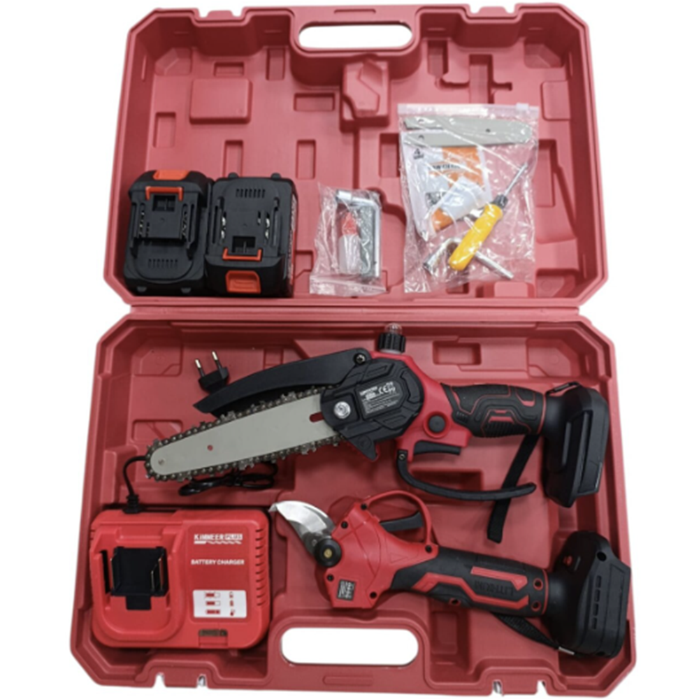 KİMMEER PLUS 2 Lİ SET KM0024K KIRMIZI MAKAS+TESTERE