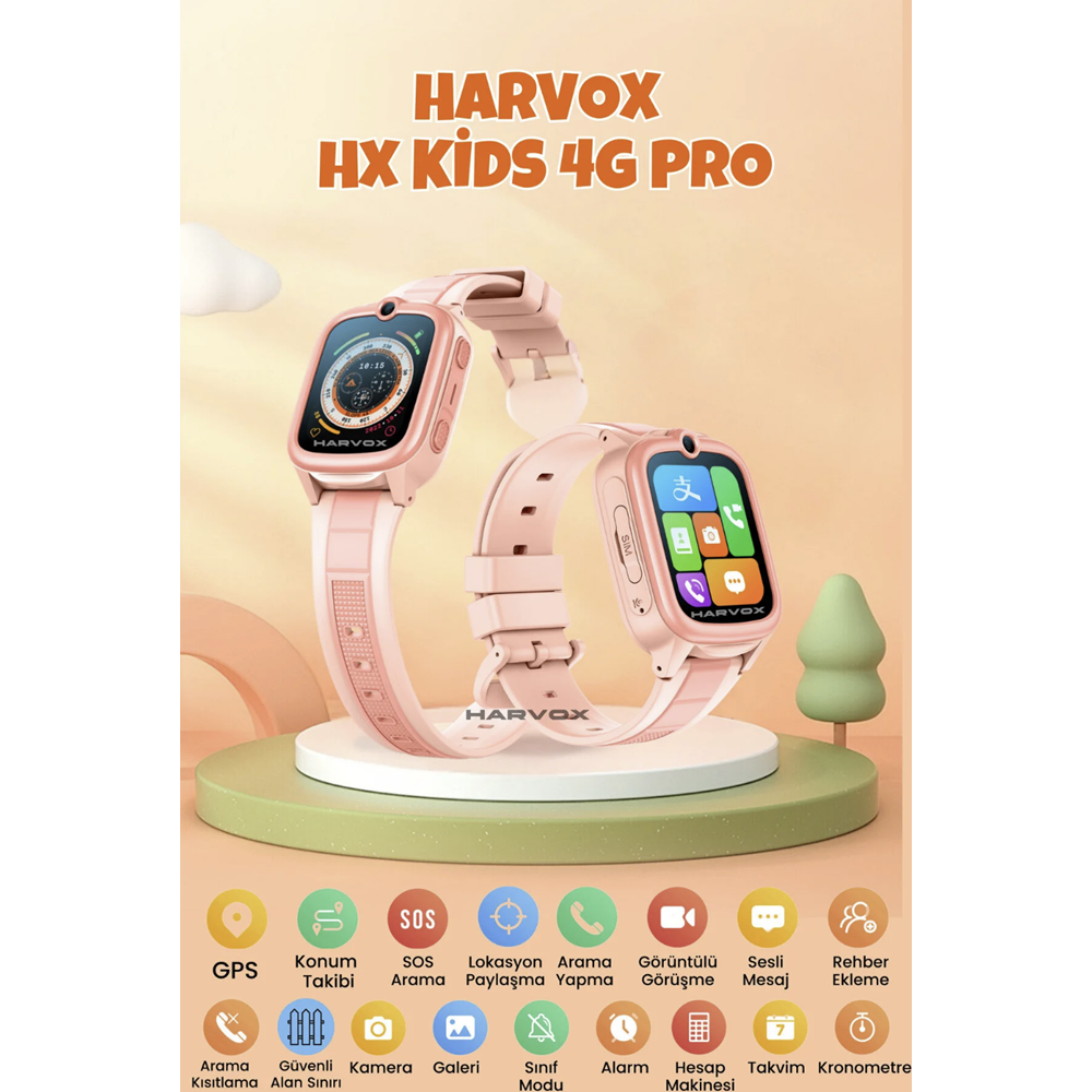 HARVOX 4G PRO ÇOCUK SAAT HX KİDS 4G-PRO