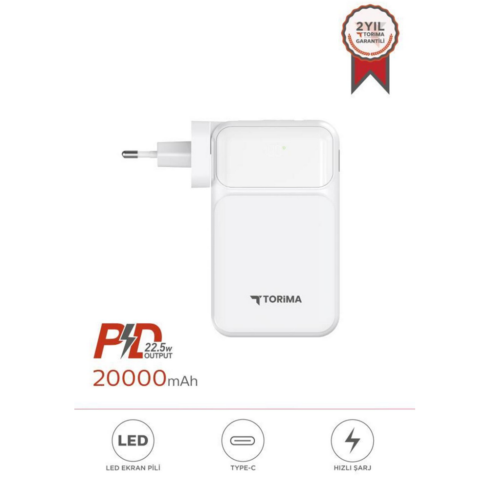 TORİMA TRM-1027 WHITE20000 MAH POWERBANK