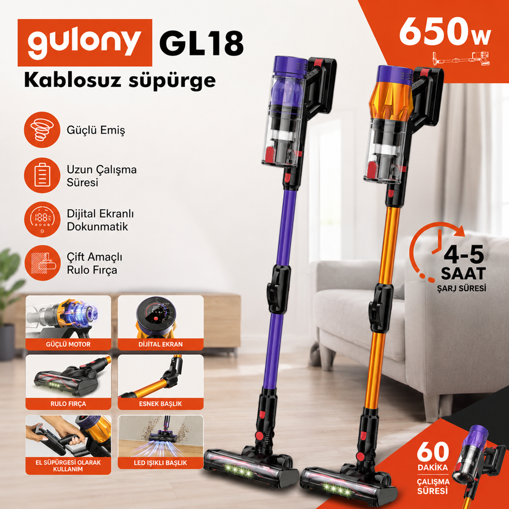GULONY GL-20 KABLOSUZ SÜPÜRGE