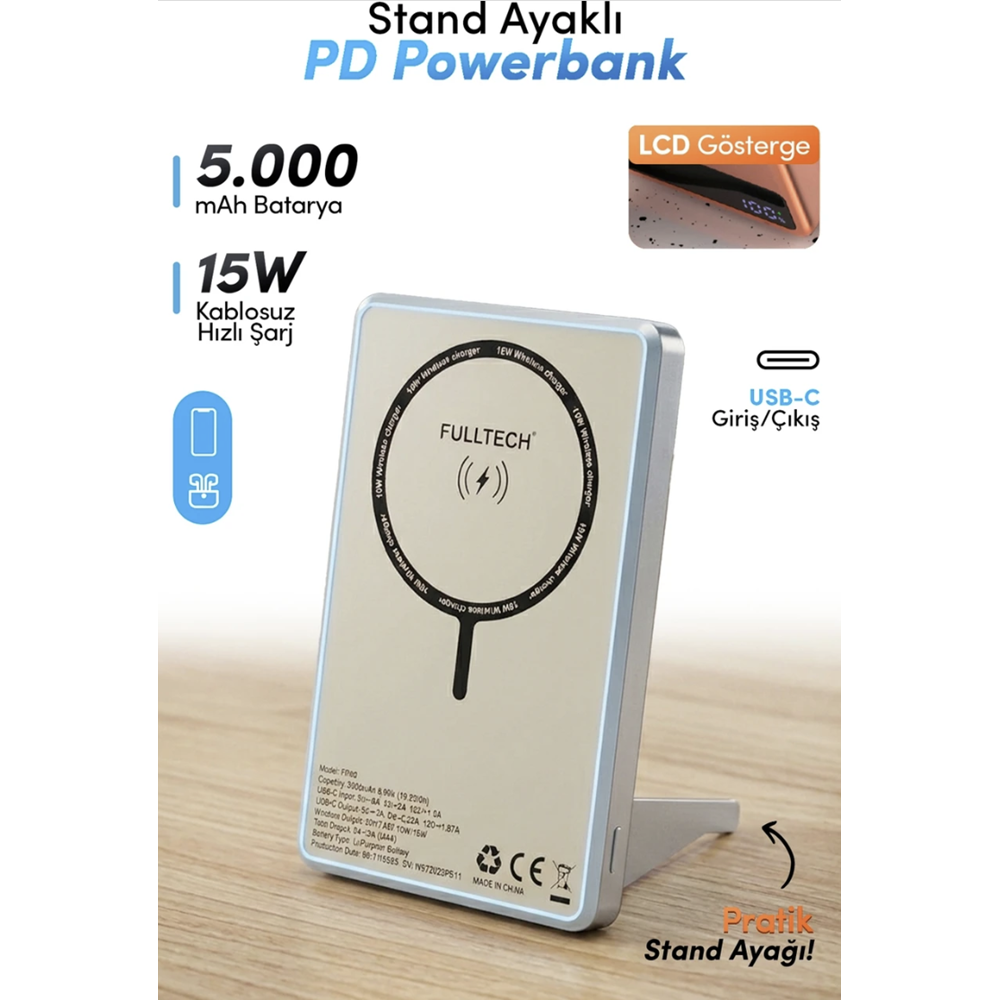 FULLTECH FP49 5000 MAH MAGSAFE POWERBANK