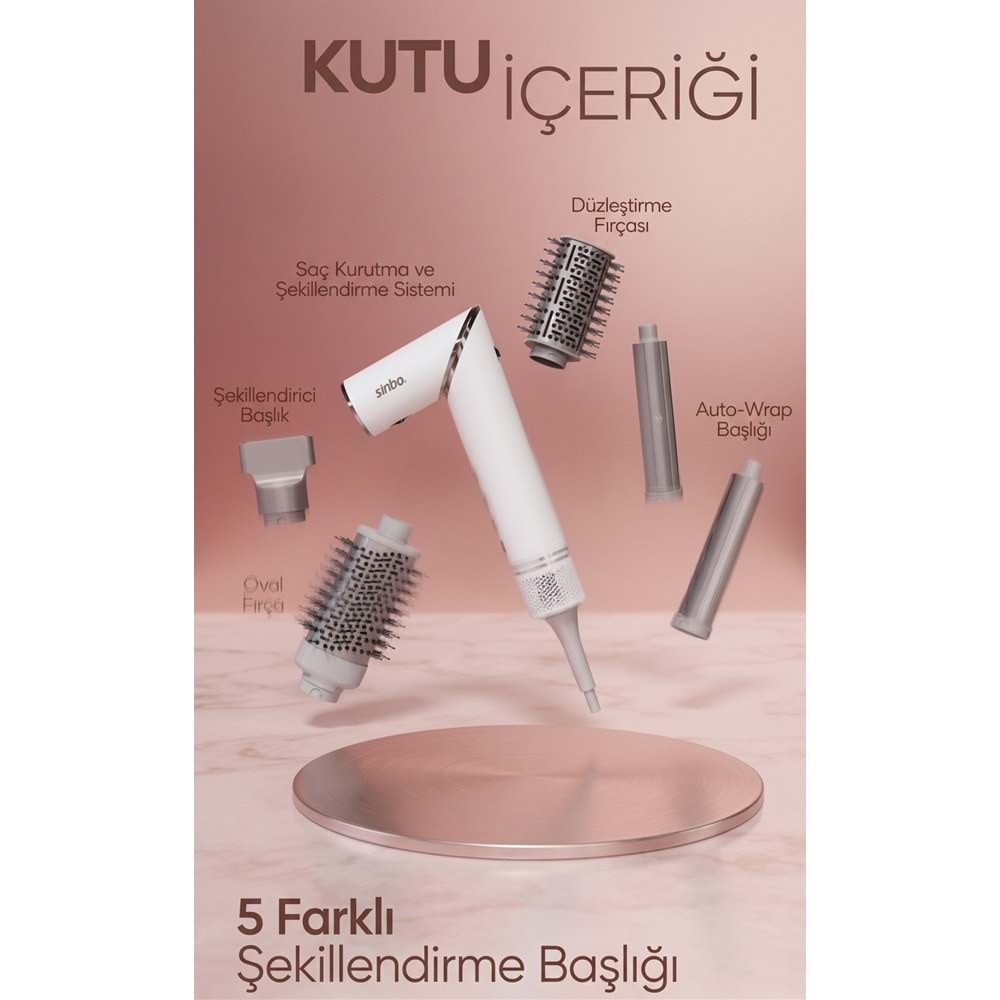 SİNBO SHD-1720 SAÇ ŞEKİLLENDİRME CİHAZI
