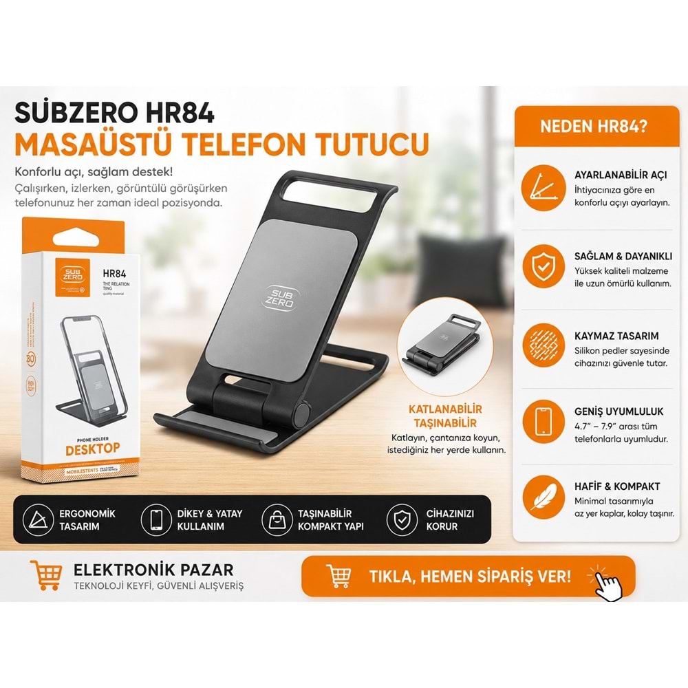 SUBZERO HR84 TELEFON TUTUCU