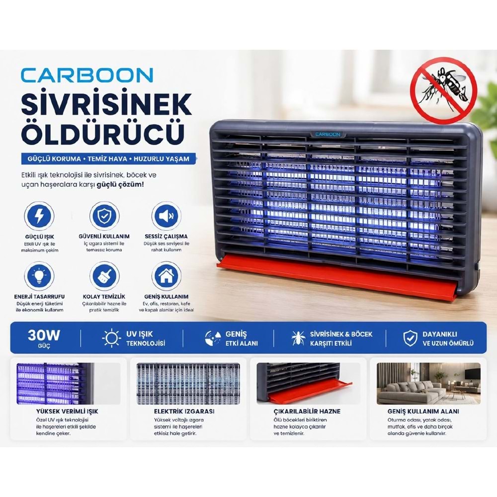 CARBOON 210-10 20W SİNEK ÖLDÜRÜCÜ