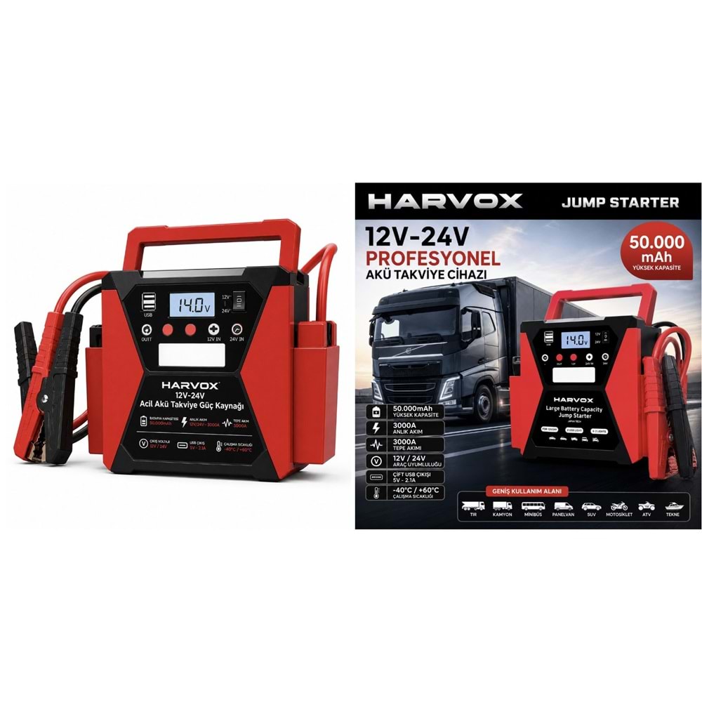 HARVOX HX-JS007 AKÜ TAKVİYE TIR