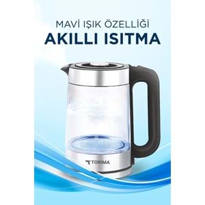 TORİMA GLASS KETTLE 1.8 L TY-083-18X29A