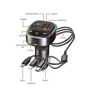 TORİMA TRASMITTER CAR CHARGER G15 BLACK