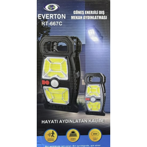 EVERTON RT-667C GÜNEŞ ENERJİLİ DIŞ MEKAN AYDINLATMASI