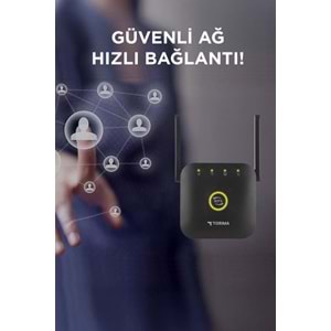TORİMA WR25 BLACK WİFİ ROUTER