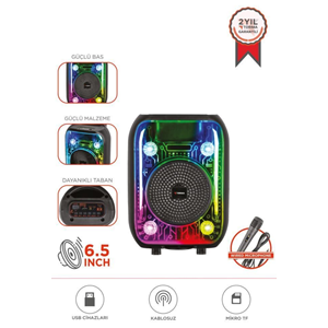 TORIMA D66 BLACK WIRELESS SPEAKER