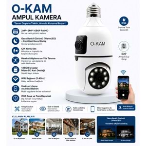 O-KAM-4046 2MP AMPUL ÇİFT KAMERA