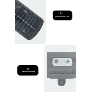 VOLEMI SENSOR STREET LAMP SOLAR CHARGING V-027