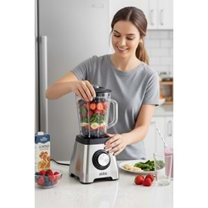 SİNBO SHB-7519 TURBO DOĞRAYICI BLENDER BUZ KIRICI 6LIBIÇAK PASLANMAZ ÇELİK & 1.5LT CAM HAZNE