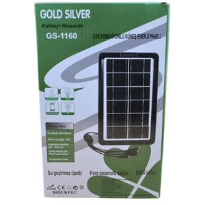 GOLD SILVER GS-1160 GÜNEŞ PANELİ ÇOK FONKSİYONLU