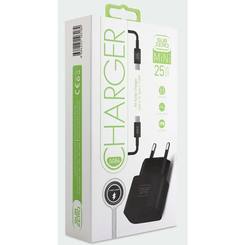 SUBZERO CHARGER TYPE-C TO TYPE-C CABLE 25W SG84 ŞARJ ALETİ