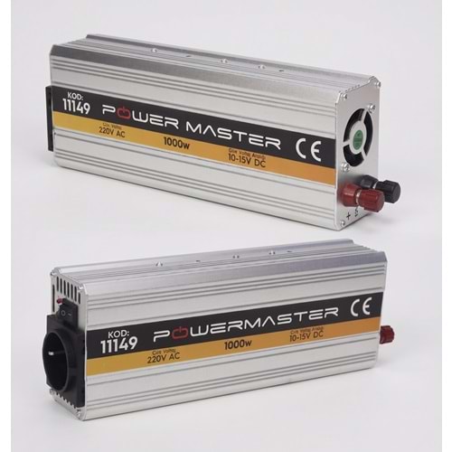 POWERMASTER 12V-220V 1000W ÇEVİRİCİ İNVERTÖR