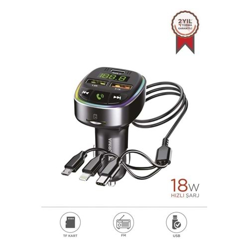 TORİMA TRASMITTER CAR CHARGER G15 BLACK
