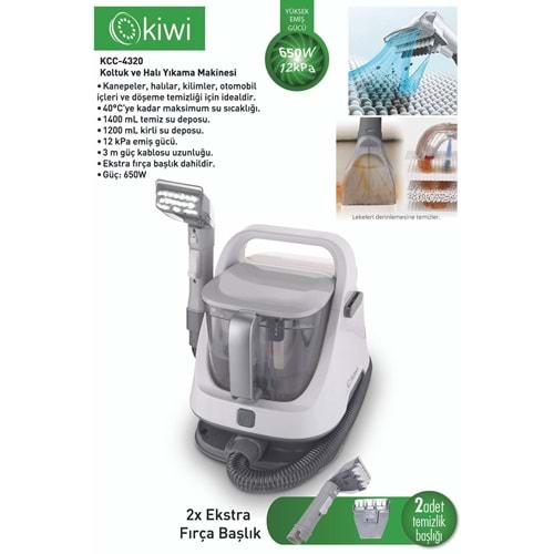 KİWİ HALI VE KOLTUK YIKAMA MAKİNESİ KCC-4320