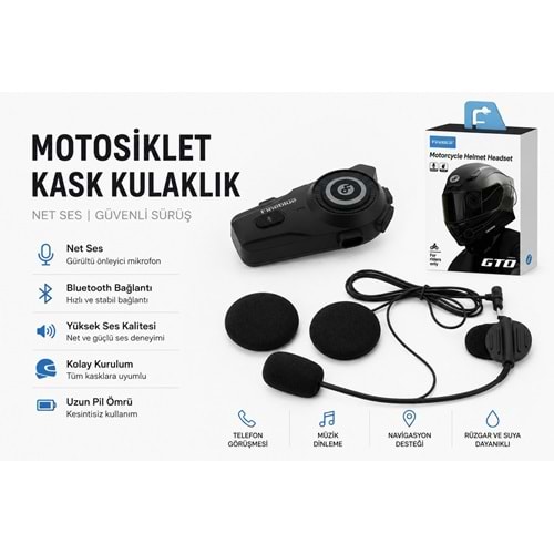 FİNEBLUE MOTORCYCLE HELMET HEADSET