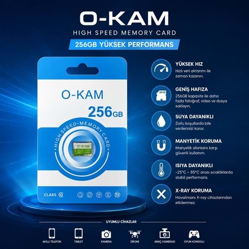 O-KAM 256 GB SD KART
