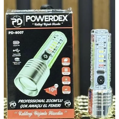 POWERDEX PD-8007 ÇOK AMAÇLI EL FENERİ