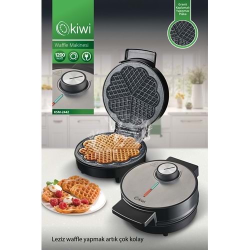 KİWİ KSM-2442 WAFFLE MAKİNASI