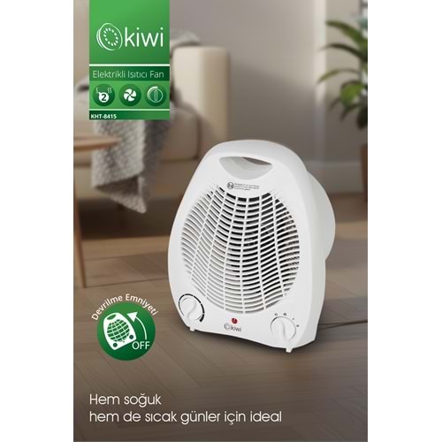 KİWİ KHT-8415 ELEKTRİKLİ ISITICI FAN