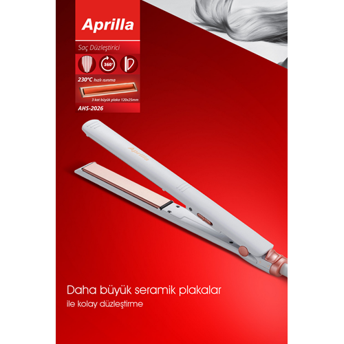 APRİLLA AHS-2026 SAÇ DÜZLEŞTİRİCİSİ